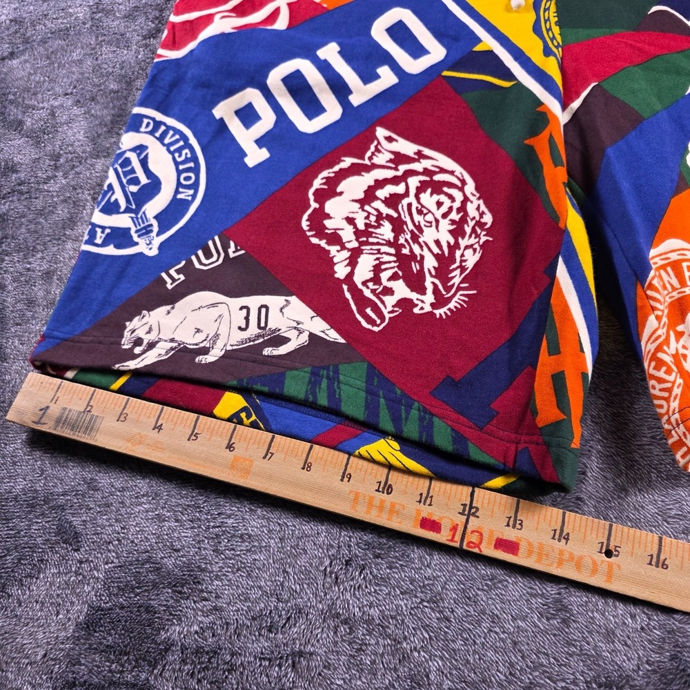 Polo Ralph Lauren Pennant Fleece Shorts Mens 2XLT Collegiate Logo Pep Rally - Picture 6 of 10